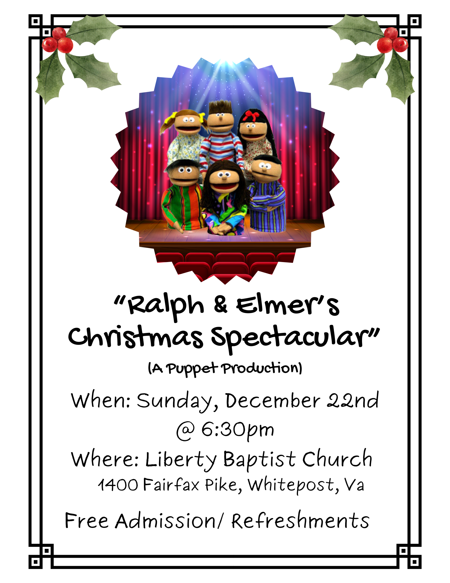 Christmas Puppet Show